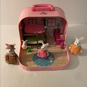 Lil Woodzeez Bunny Family Playset